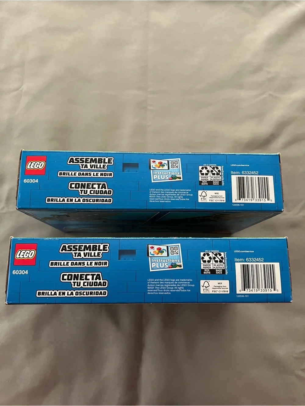 Lego City Road Plates Sets - lot of 2 - 112 pieces per set #60304